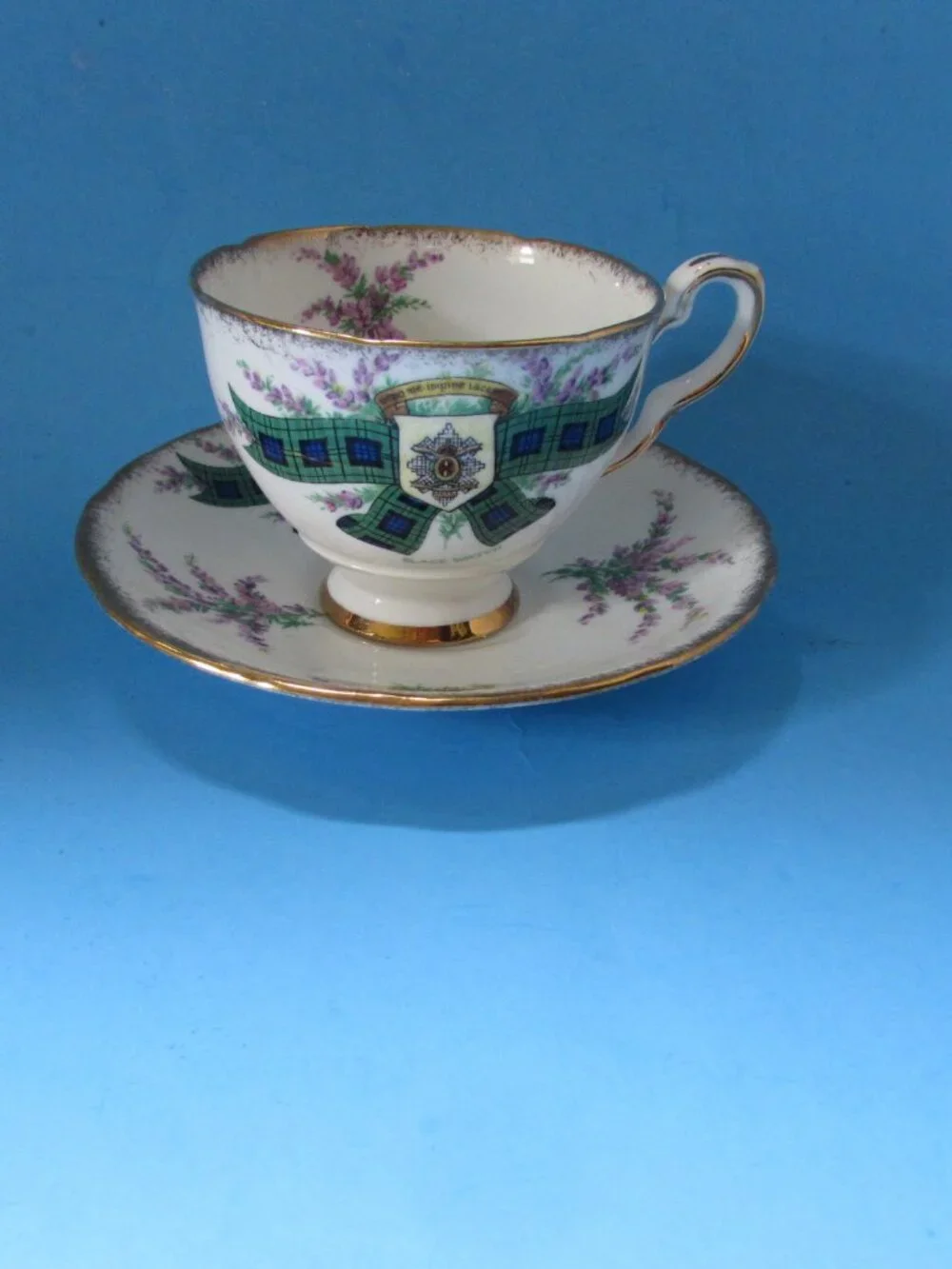 Royal Stafford Cup Saucer Tartan Series Black Watch Bone China